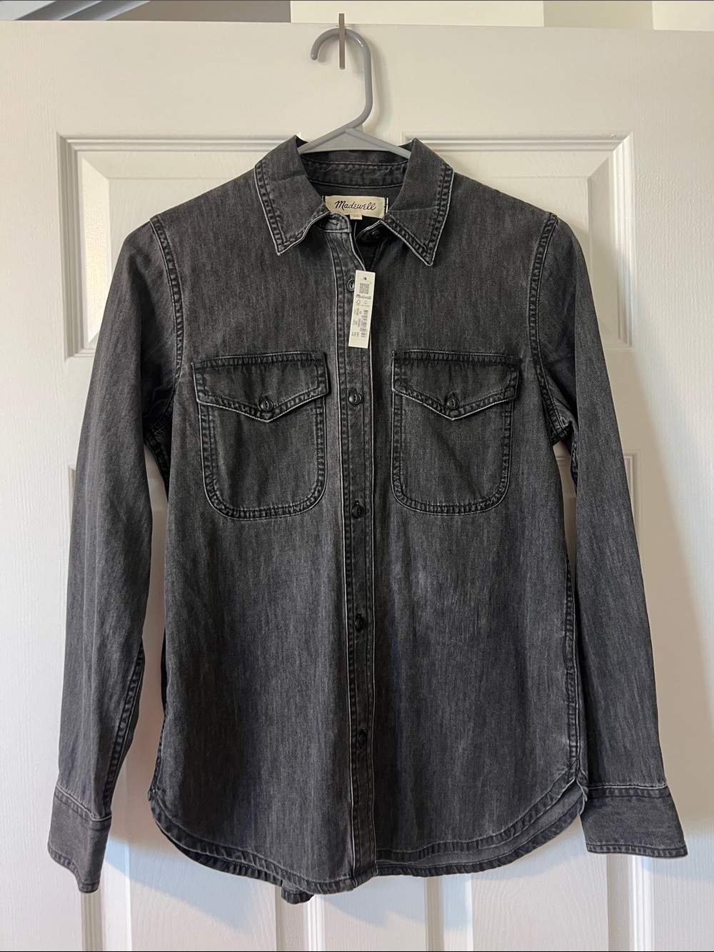 Madewell Black Jean Button Up